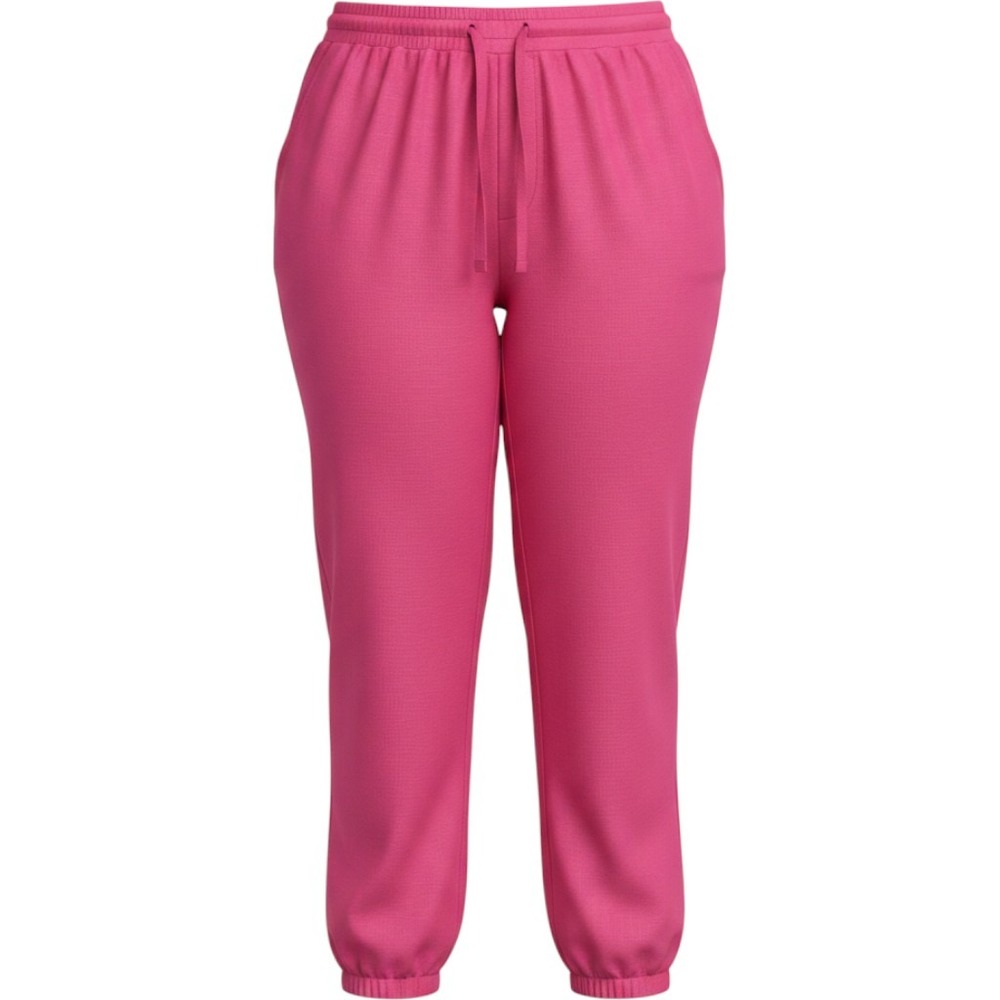 Women's 4x pink Mid-Rise Wide Leg Linen Pull-On Pants - A New Day